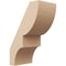 Ekena Millwork 5-inch W x 8-inch D x 12-inch H Ridgewood Rough Cedar Woodgrain TimberThane Knee Brace, Primed BRCUR05X08X12RIDRCPR - alternate 1